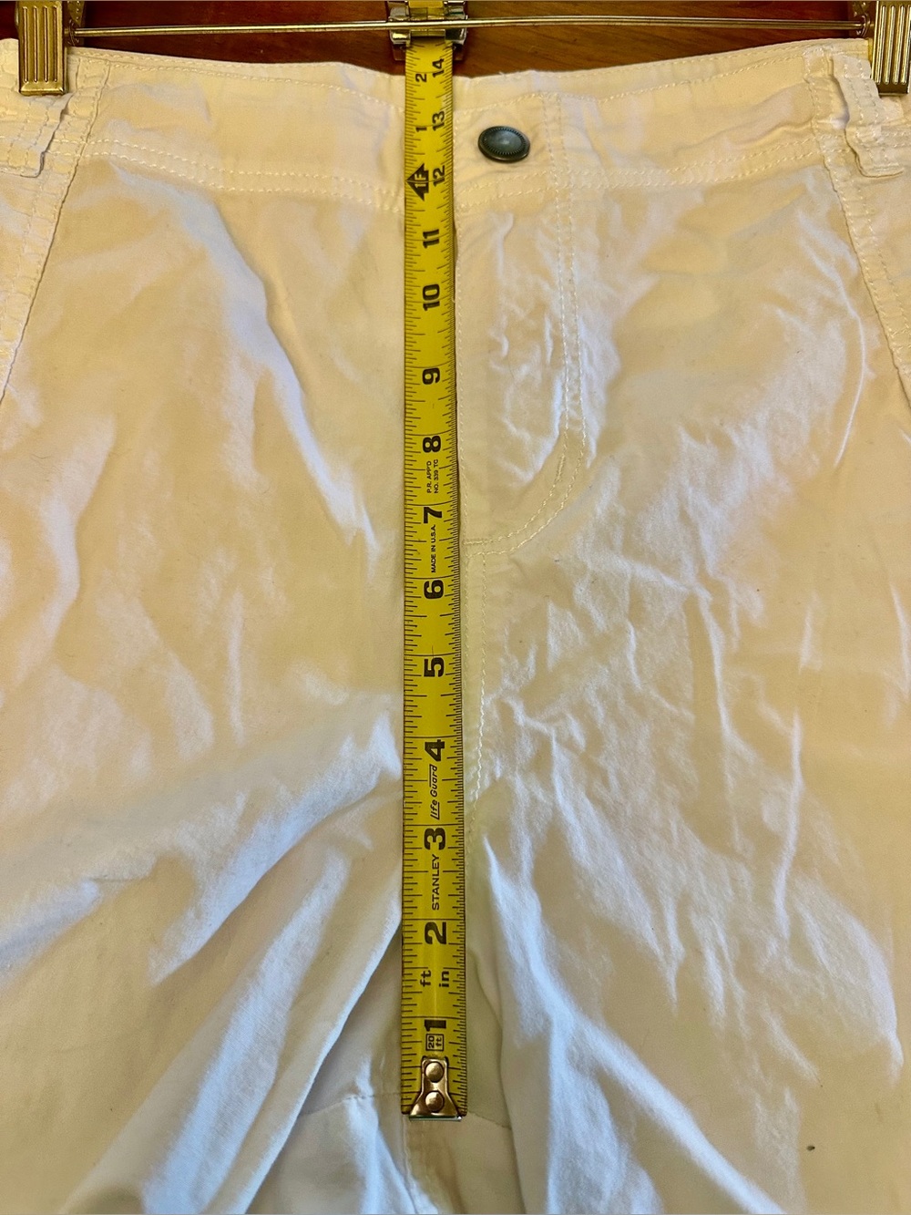 Lane Bryant White Cotton Blend Shorts - Size 20 - Picture 2 of 10
